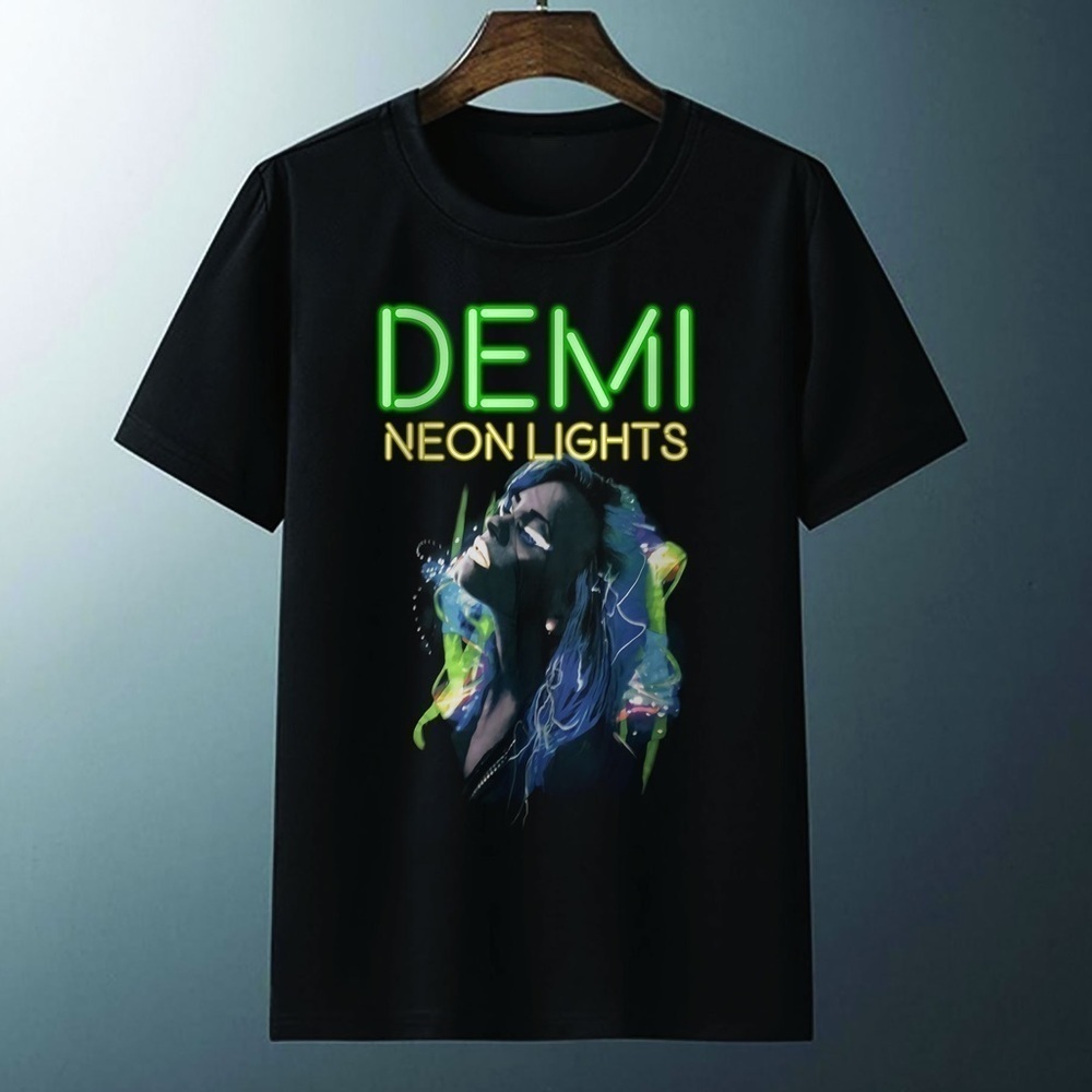 Neon Lights Demi Tour Demi Lovato Design Unisex T-Shirt